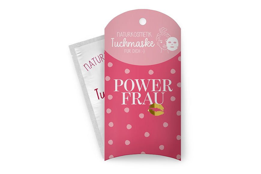 117712 Geschenk für Dich Naturkosmetik Tuchmaske Power Frau