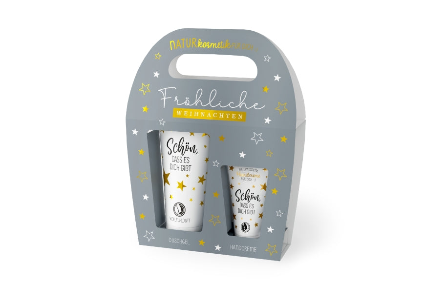129195 Naturkosmetik Geschenkset Fröhliche Weihnachten von Geschenk für Dich, 4027268337538