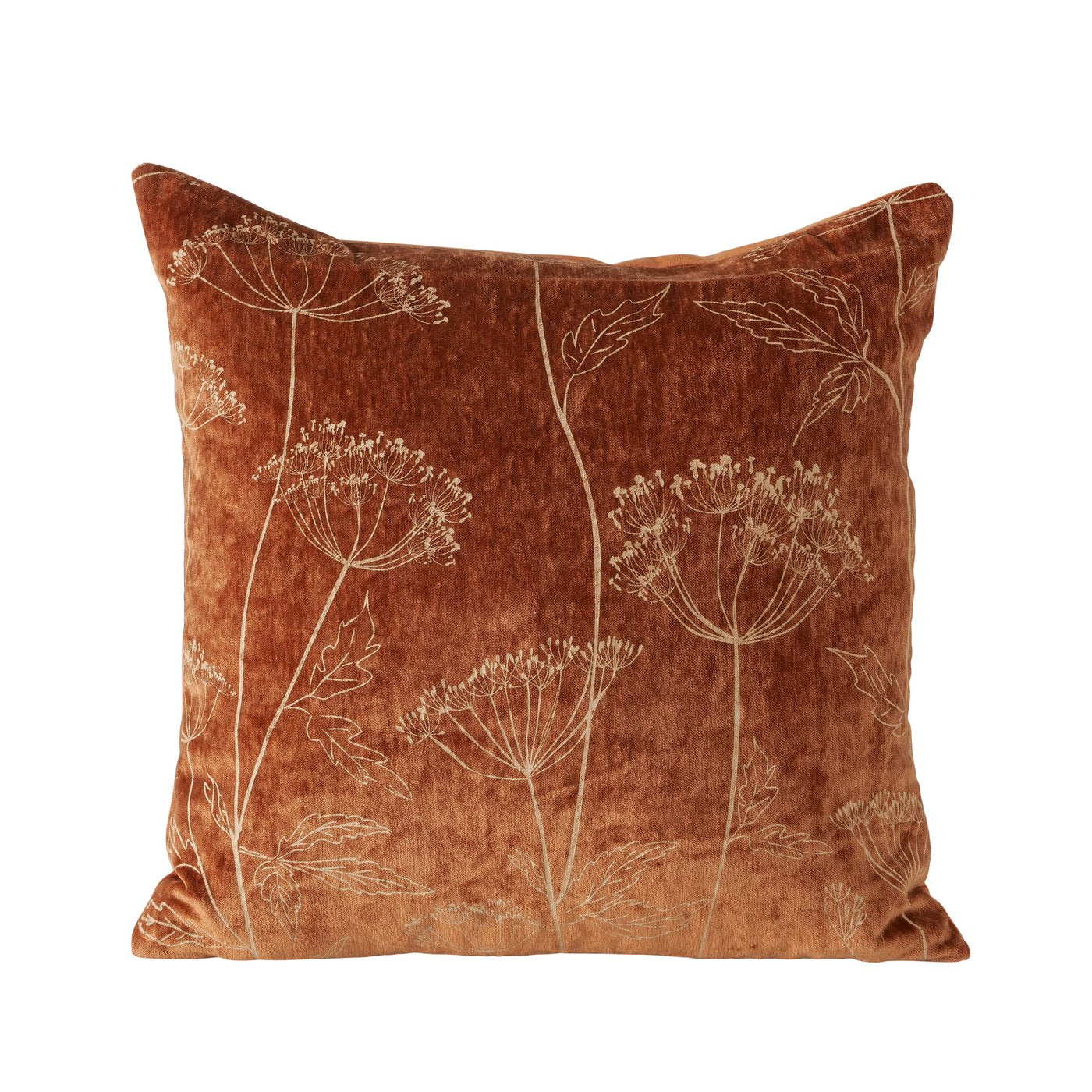 2028006 Kissen braun mit Blumen Marlia von Boltze