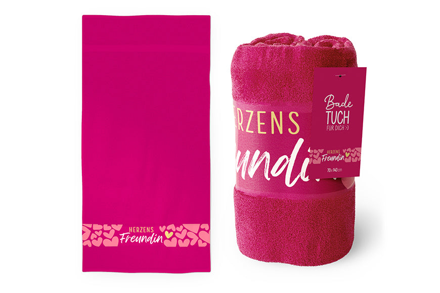 379714 Geschenk für Dich Badetuch Strandtuch Herzens Freundin