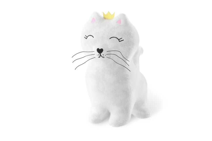 384581 Geschenk für Dich Kuscheltier weiße Katze, 4027268340262