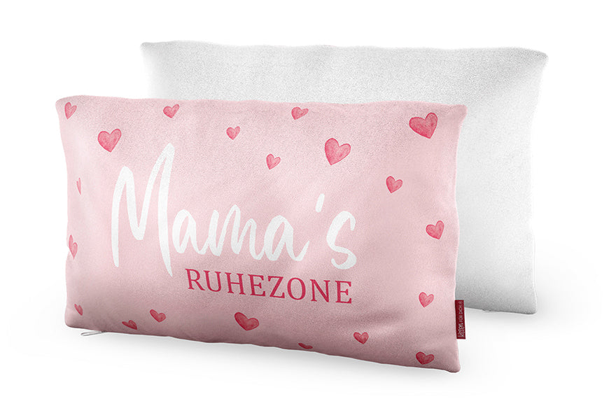 396736 Geschenk für Dich Kissen mit Aufschrift Mama´s Ruhezone, Kuschelkissen