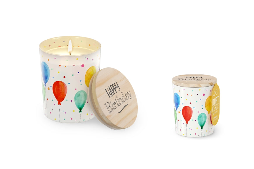 651239 Geschenk für Dich Duftkerze im Windlichtglas Happy Birthday, Geburtstagsdekoration, 4027268334216