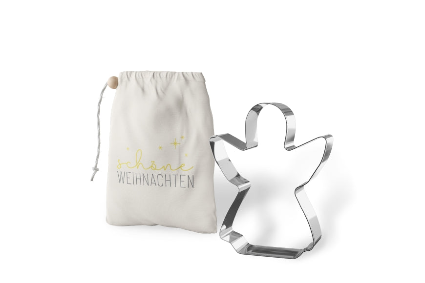 800196 Geschenk für Dich Keksform Engel Schöne Weihnachten, Ausstecher, Keksaustecher, Ausstechform