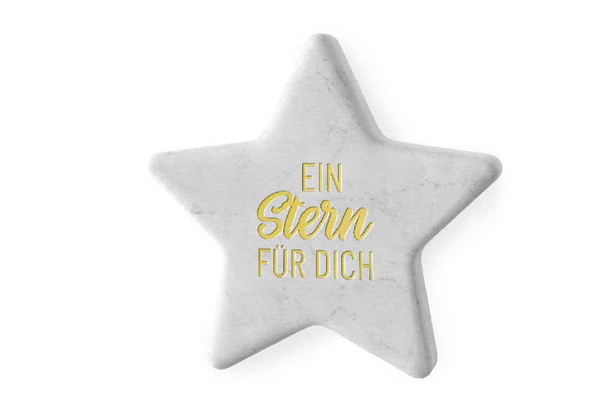 Geschenk für Dich Marmor Stern mit goldener Aufschrift Ein Stern für Dich