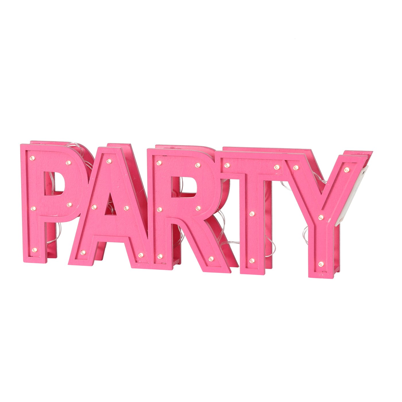 Boltze LED Aufsteller Schriftzug Party pink, 1020669, 4020607725270