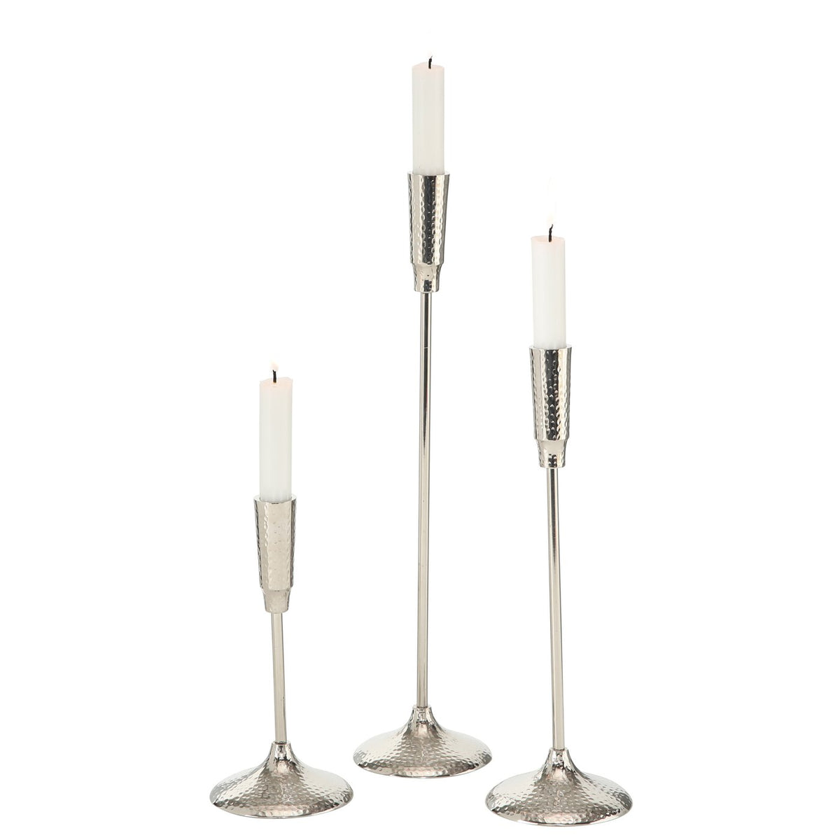 Kerzenleuchter "Ludmille" silber 3er Set – Malou Home Design®