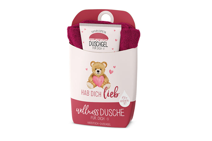 108389 Geschenk für Dich Wellnessdusche Hab Dich Lieb - Teddy