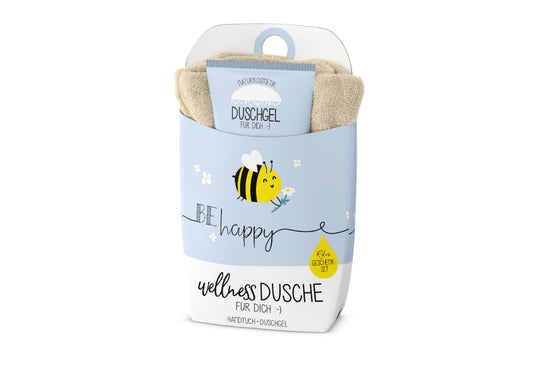 108589 Wellness Dusche Geschenkset Biene, Geschenk für Dich Wellnessdusche Be happy, 4027268336487