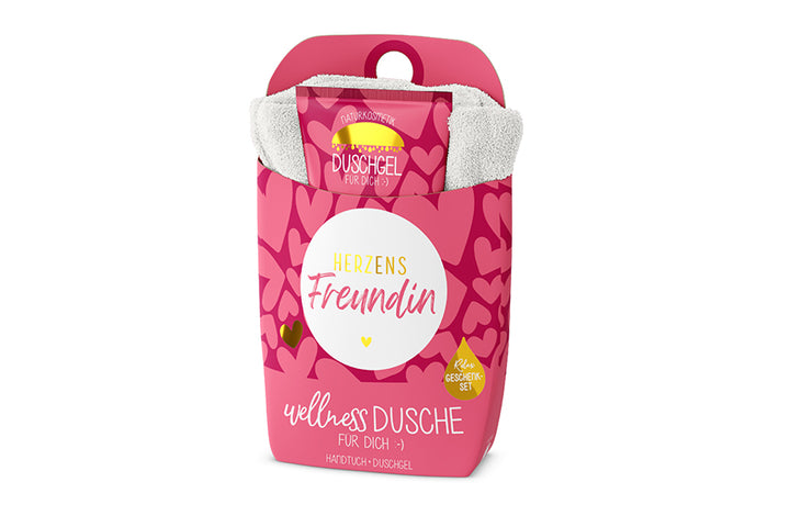 108714 Geschenk für Dich Geschenkset Wellnessdusche Herzens Freundin