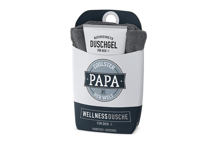 108756  Geschenk für Dich Geschenkset Wellnessdusche Coolster Papa der Welt