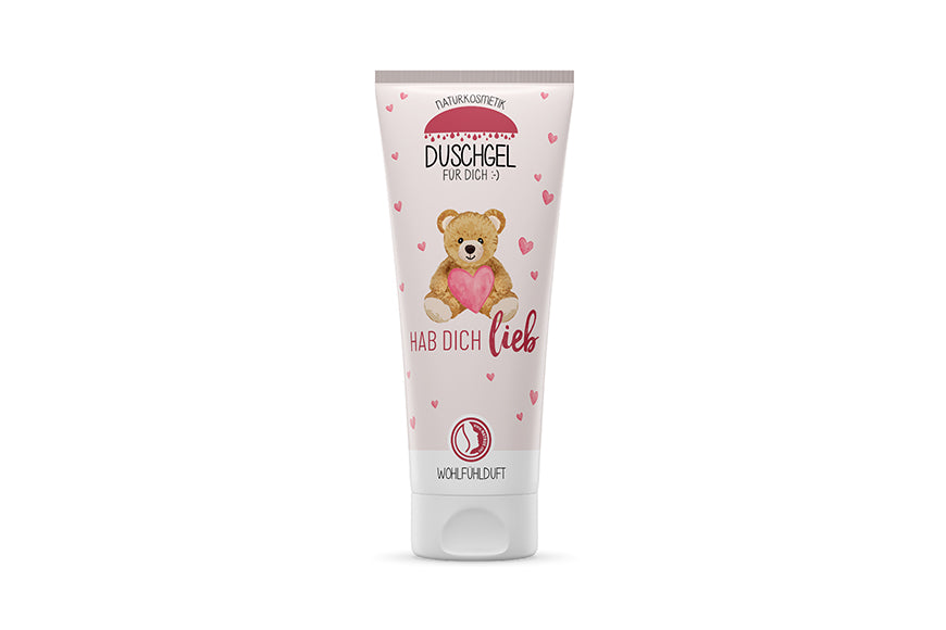 110389  Geschenk für Dich Naturkosmetik Duschgel Hab Dich Lieb - Teddy