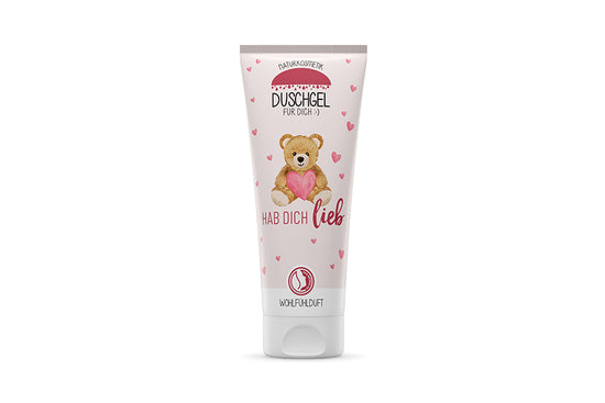 110389  Geschenk für Dich Naturkosmetik Duschgel Hab Dich Lieb - Teddy