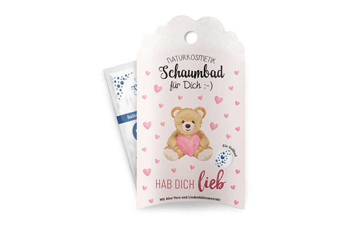 113389 Geschenk für Dich Naturkosmetik Schaumbad Hab Dich lieb