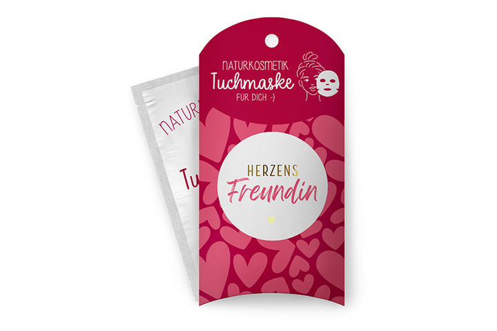 117714 Geschenk für Dich Naturkosmetik Tuchmaske Herzens Freundin