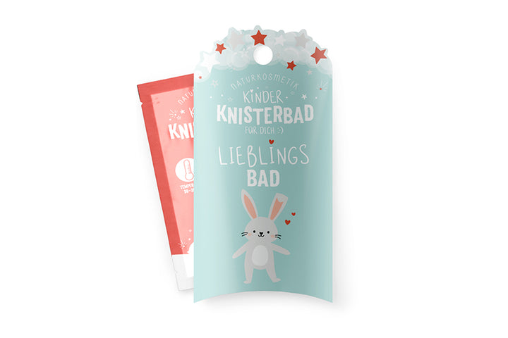 123382 Geschenk für Dich NaturkosmetikKinder Knisterbad Lieblingsbad Hase