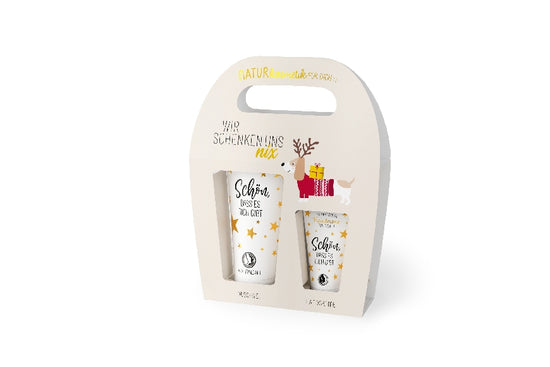 Naturkosmetik Geschenkset Wir schenken uns nix – Duschgel & Handcreme | Geschenk für Dich
