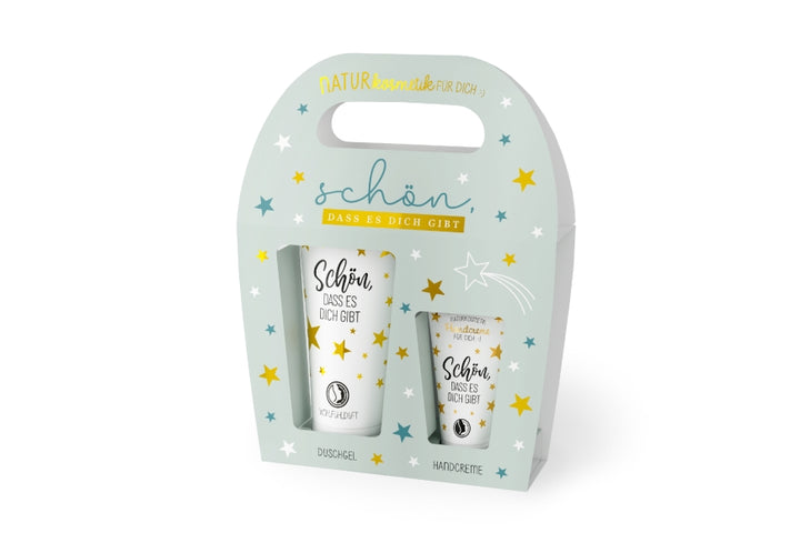129197 Weihnachtliches Naturkosmetik Geschenkset Schön, dass es Dich gibt von Geschenk für Dich, 4027268337552