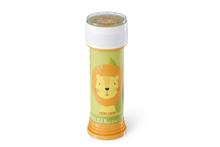 186334 Geschenk für Dich Seifenblasen Löwe mit Aufschrift mutig und wild