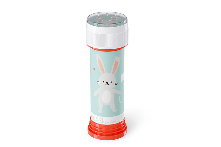 186382 Geschenk für Dich Seifenblasen Hase mit Aufschrift Heute ist mein Lieblingstag