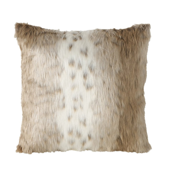 2014969 Boltze Kissen cremeweiß braun gestreift, 4020607933361, Kuschelkissen, Sofakissen, Plüschkissen