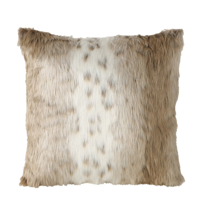 2014969 Boltze Kissen cremeweiß braun gestreift, 4020607933361, Kuschelkissen, Sofakissen, Plüschkissen