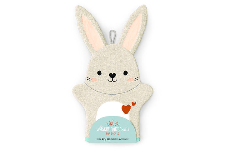 376382 Geschenk für Dich Kinder Waschhandschuh  Hase, 4027268342112