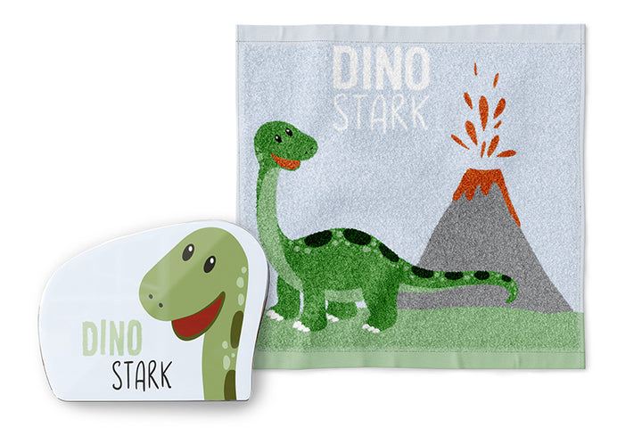 378381 Geschenk für Dich magisches Handtuch Kinderhandtuch Dino stark