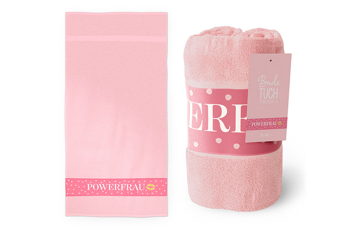 379712 Geschenk für Dich Badetuch Strandtuch Power Frau