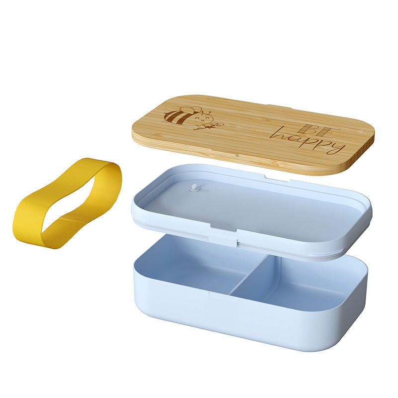 381589 - 1 Brotdose Be Happy von Geschenk für Dich, 4027268334278, Lunchbox, Butterbrotdose, Brottdose, Brotdose, Brotbüchse
