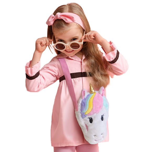387331 - 1 Geschenk für Dich Einorn Kuscheltasche, Umhängetasche, Kindertasche, Schultertasche, Unicorn Tasche, 4027268348541