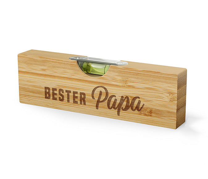 393755-1 Geschenk für Dich Bierbuddy Bester Papa, Wasserwaage mit Flaschenöffner Öffner Bieröffner, cooles Männergeschenk