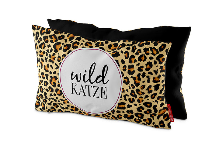 396344 Kissen im Leo Look wild Katze von Geschenk für Dich, 4027268285068, Kuschelkissen Reisekissen