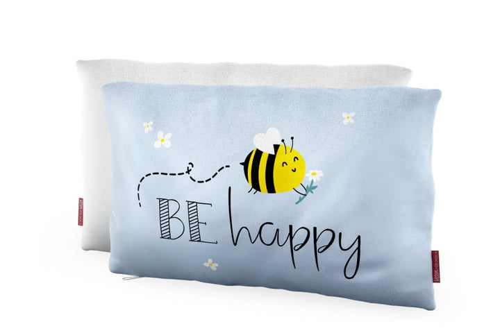 396589 Kissen Be happy von Geschenk für Dich, Kuschelkissen mit Biene, 4027268338726