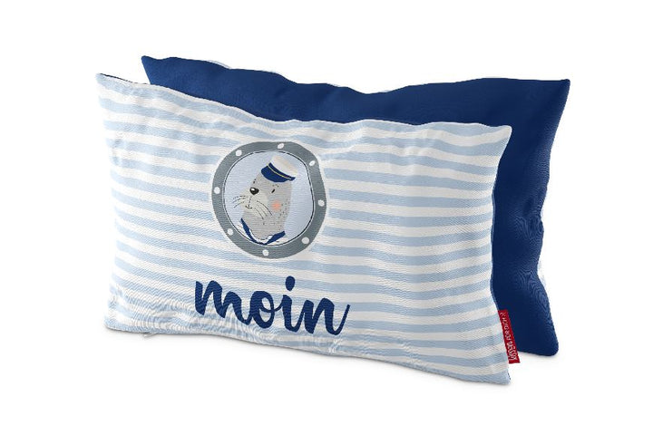396822, Kissen Moin von Geschenk für Dich, Kuschelkissen, Reisekissen, 4027268301911