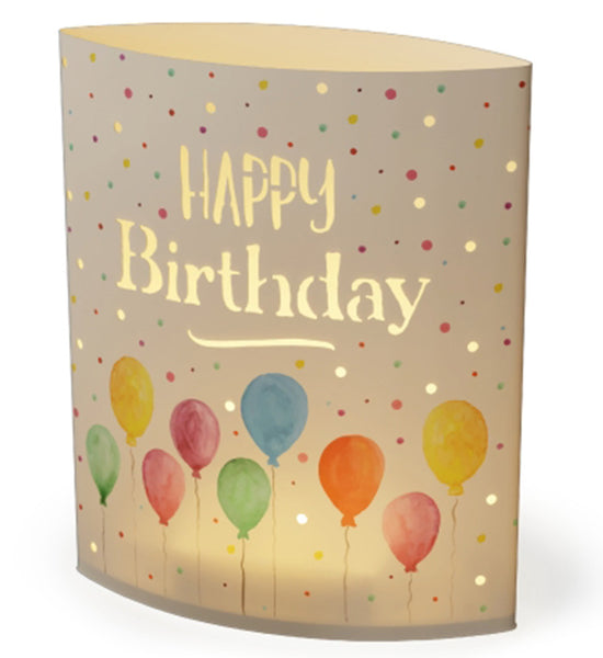 629239 LED Poesielicht Geburtstagslicht Happy Birthday von Geschenk für Dich, 4027268335183