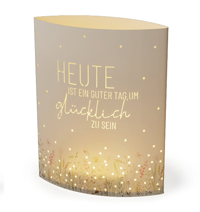 629592-1 , LED Poesielicht Heute ist ein guter Tag, um glücklich zu sein von Geschenk für Dich, Nachtlicht, 4027268334940