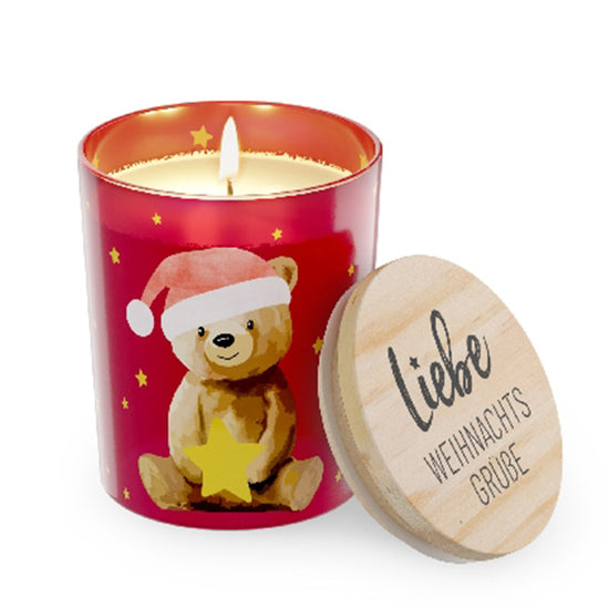 Geschenk für Dich Vanille Duftkerze Liebe Weihnachtsgrüße