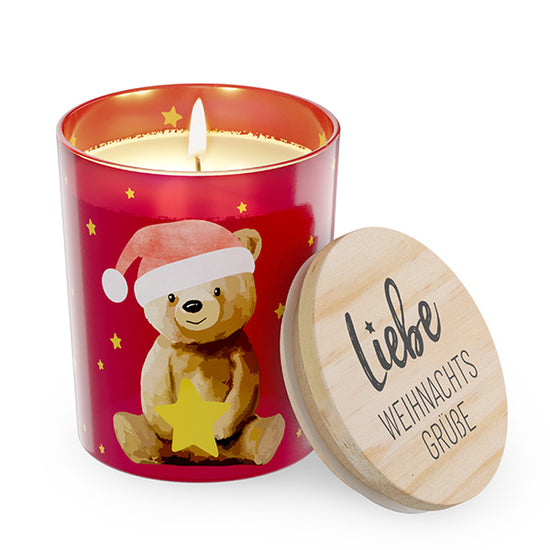 Geschenk für Dich Vanille Duftkerze Liebe Weihnachtsgrüße