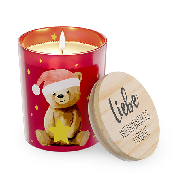 Geschenk für Dich Vanille Duftkerze Liebe Weihnachtsgrüße
