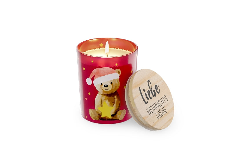Geschenk für Dich Vanille Duftkerze Liebe Weihnachtsgrüße
