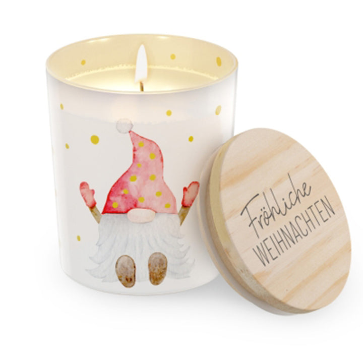 651173-1 Weihnachtliche Duftkerze Schöne Weihnachten mit Vanilleduft von Geschenk für Dich, 4027268334155