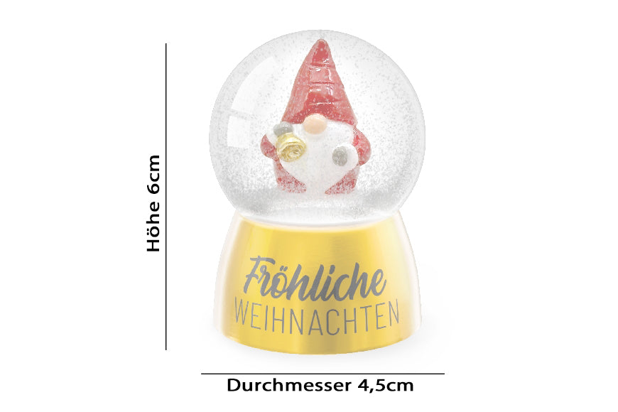 Geschenk für Dich Glitzerkugel  Abmessung