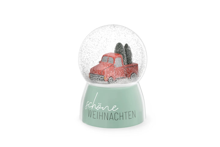 700171 Geschenk fürDich Glitzerkugel Pickup Schöne Weihnachten, Schneekugel, 4027268335725