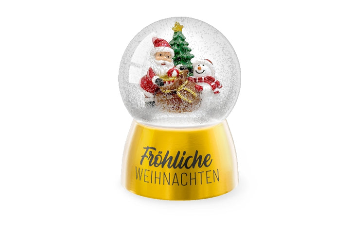 XL Glitzerkugel Fröhliche Weihnachten, Schneekugel von Geschenk für Dich