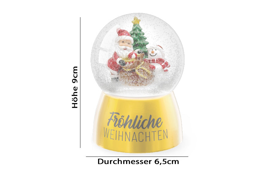 XL Glitzerkugel, Schneekugel von Geschenk für Dich Abmessungen