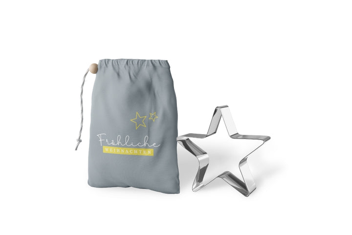 800195 Geschenk für Dich Keksform Stern Fröhliche Weihnachten, Ausstecher, Keksaustecher, Ausstechform