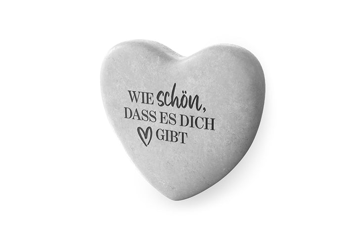 810713810714 Geschenk für Dich Marmor Herz Wie schön, dass es Dich gibt, Handschmeichler