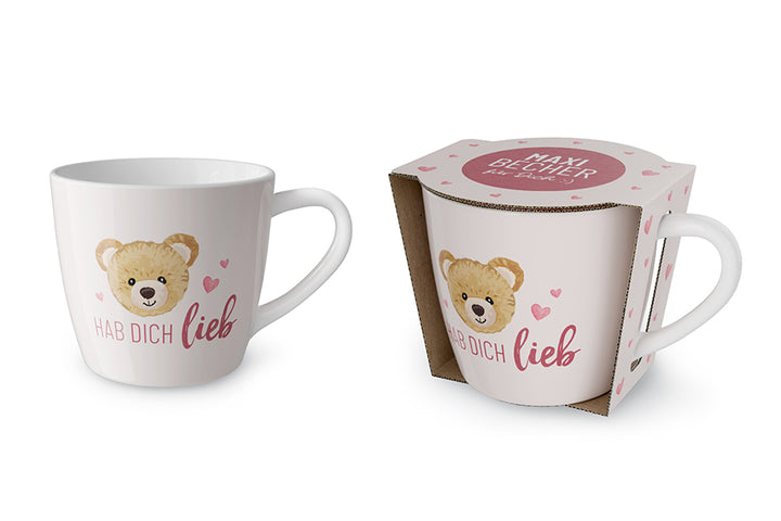 910389 Geschenk für Dich Maxi Becher Tasse Hab Dich lieb