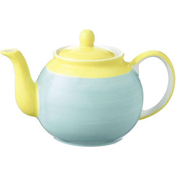 94359_mila_keramik_kanne_united_colors_of_mila_-_tuerkisblau_mit_gelben_deckel_teekanne_kaffeekanne